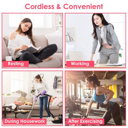 Portable Heating Pad For Cramps Fast Heating with 3 Heat Levels and 3 Massage Modes DailySale