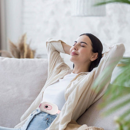 Portable Heating Pad For Cramps Fast Heating with 3 Heat Levels and 3 Massage Modes DailySale
