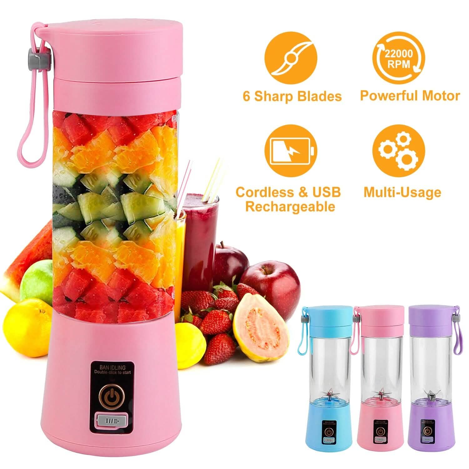 Portable Juicer Blender USB Rechargeable DailySale