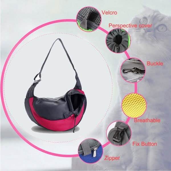 Portable Mesh Breathable Pet Sling Backpacks DailySale