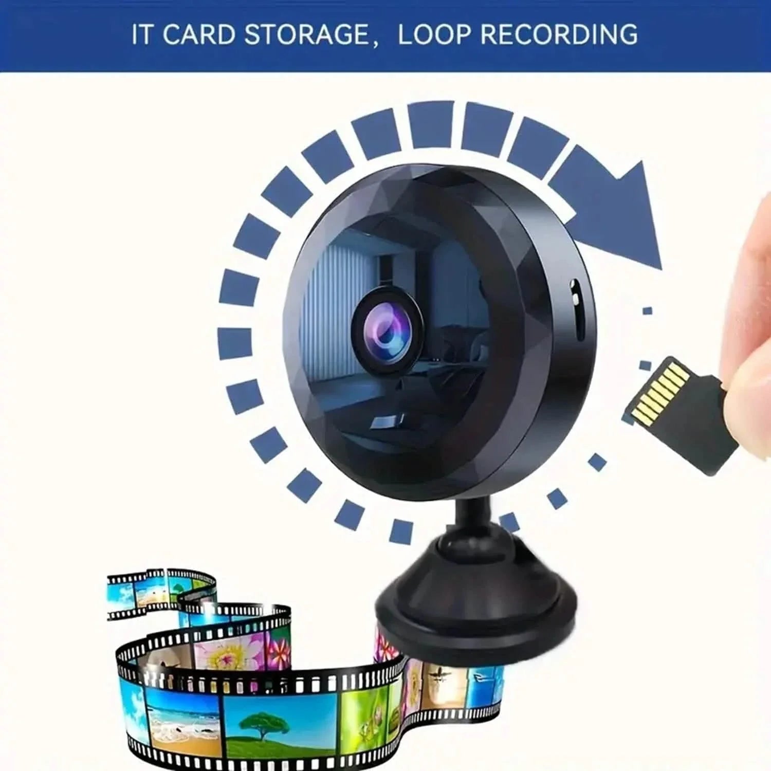 Portable Mini Wireless WiFi Camera, Indoor/Outdoor Surveillance Security Hidden Nanny Cam with Night Vision DailySale