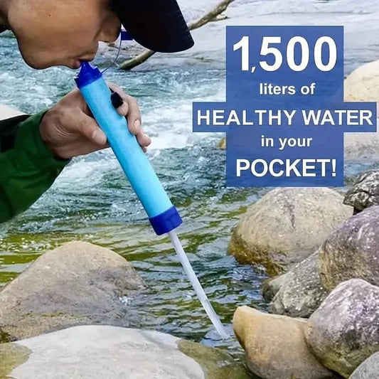 Portable Outdoor Water Purifier, 4-Stage Filtration System, Manual Reverse Osmosis Membrane DailySale