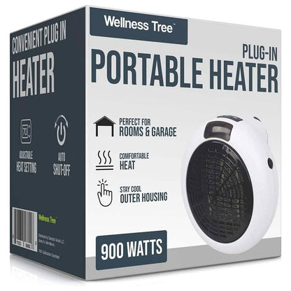Portable Plug In Electric Heat Adjustable Thermostat DailySale