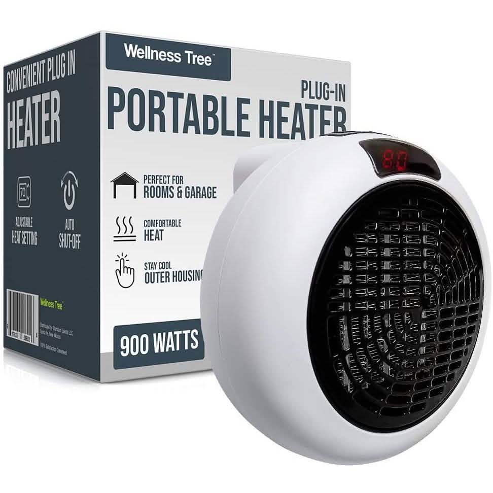 Portable Plug In Electric Heat Adjustable Thermostat DailySale