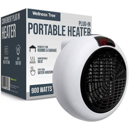 Portable Plug In Electric Heat Adjustable Thermostat DailySale