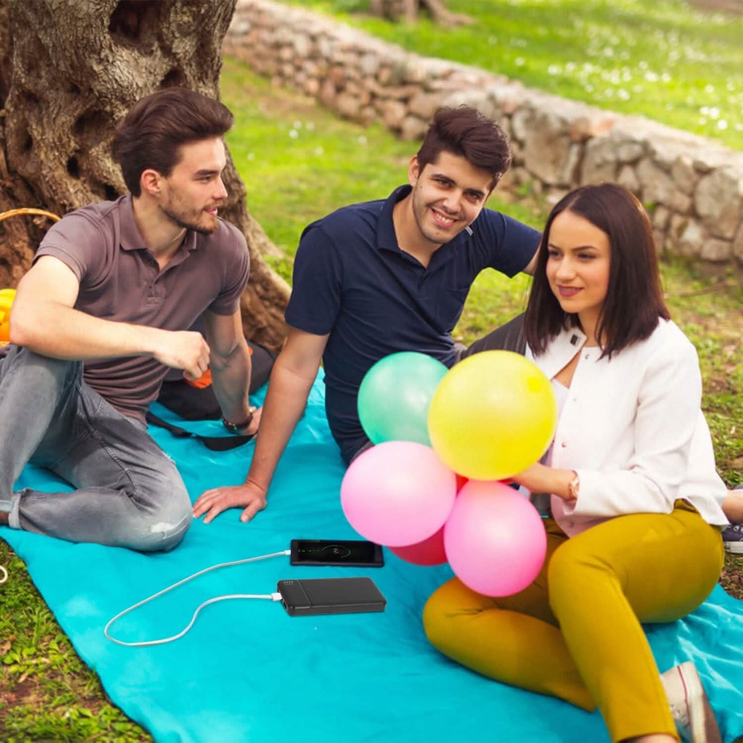 Portable Power Bank Phone Charger with 1 Micro USB Cable DailySale