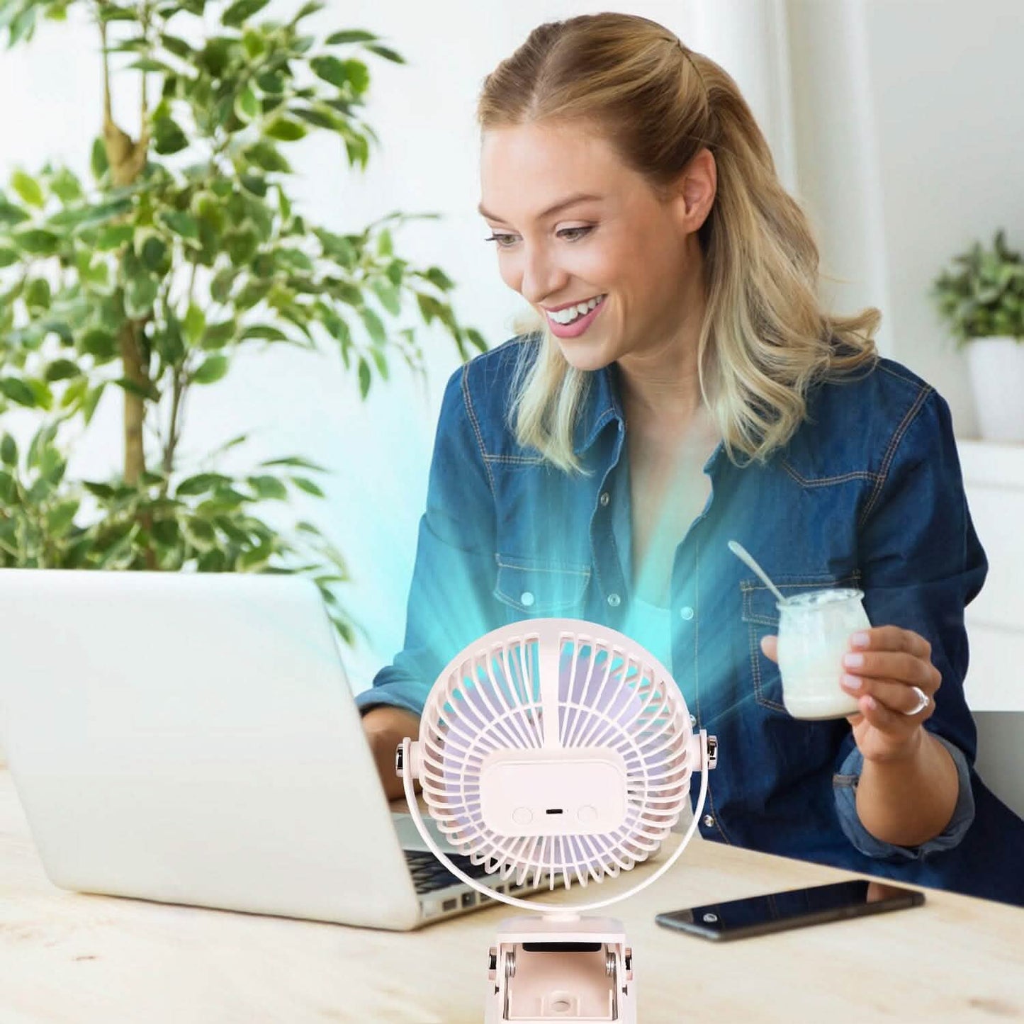 Portable Quiet Rechargeable Clip-On Fan DailySale