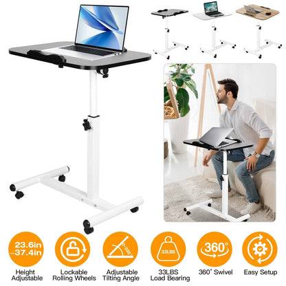 Portable Rolling Laptop Table DailySale
