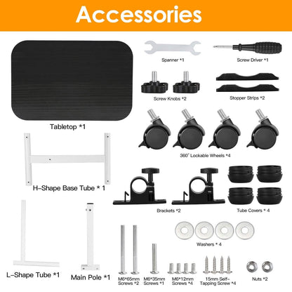 Portable Rolling Laptop Table DailySale