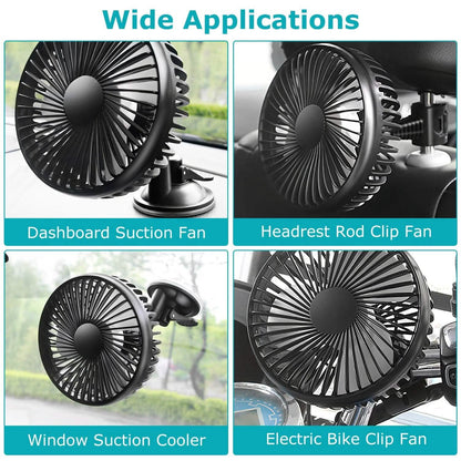 Portable Rotatable Car Cooling Fan DailySale