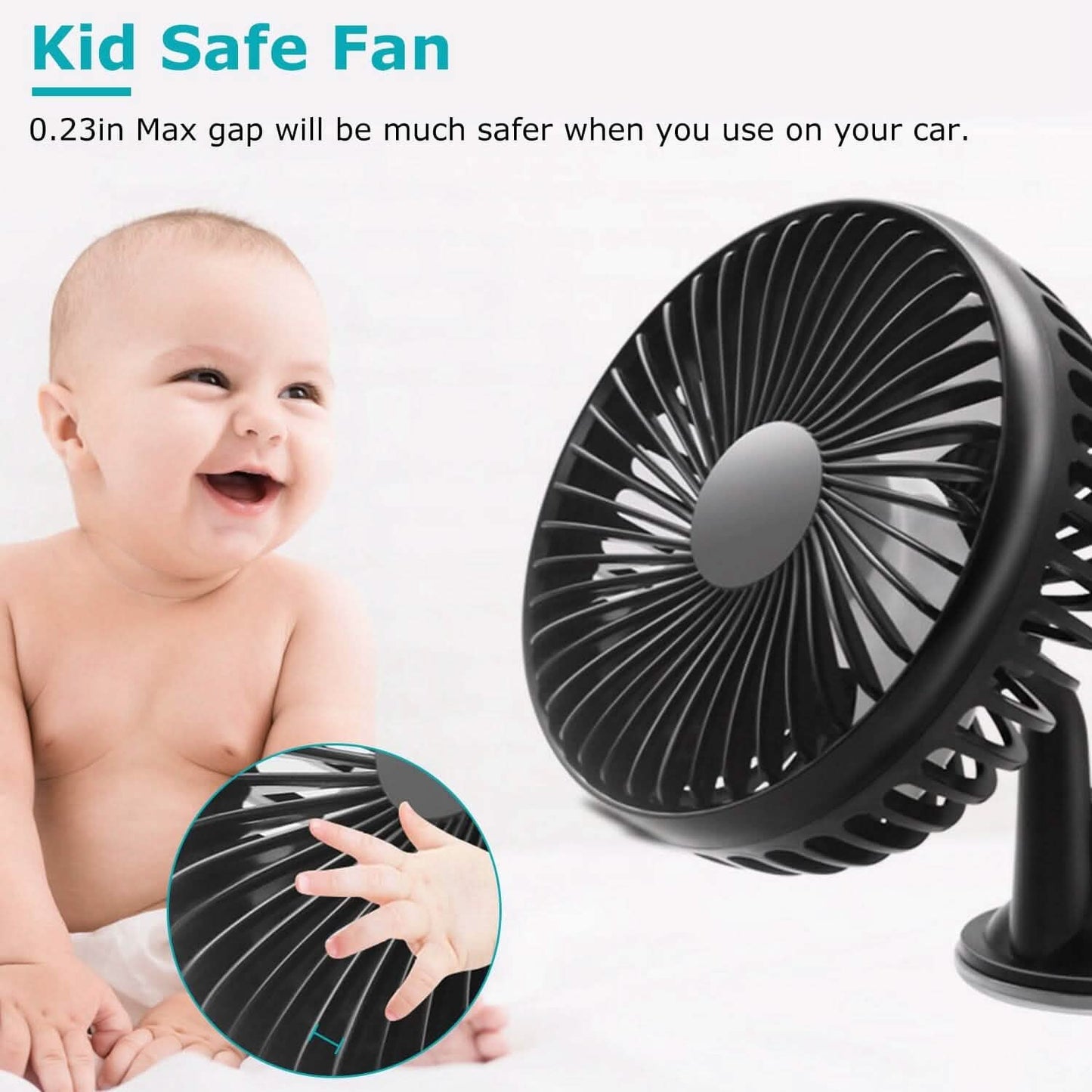 Portable Rotatable Car Cooling Fan DailySale