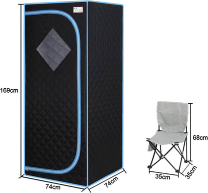 Portable Sauna Tent with Heating Foot Pad and Portable Chair DailySale