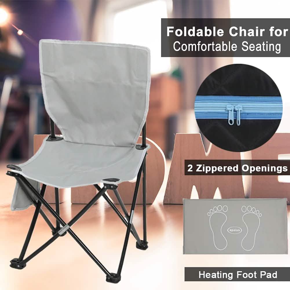 Portable Sauna Tent with Heating Foot Pad and Portable Chair DailySale