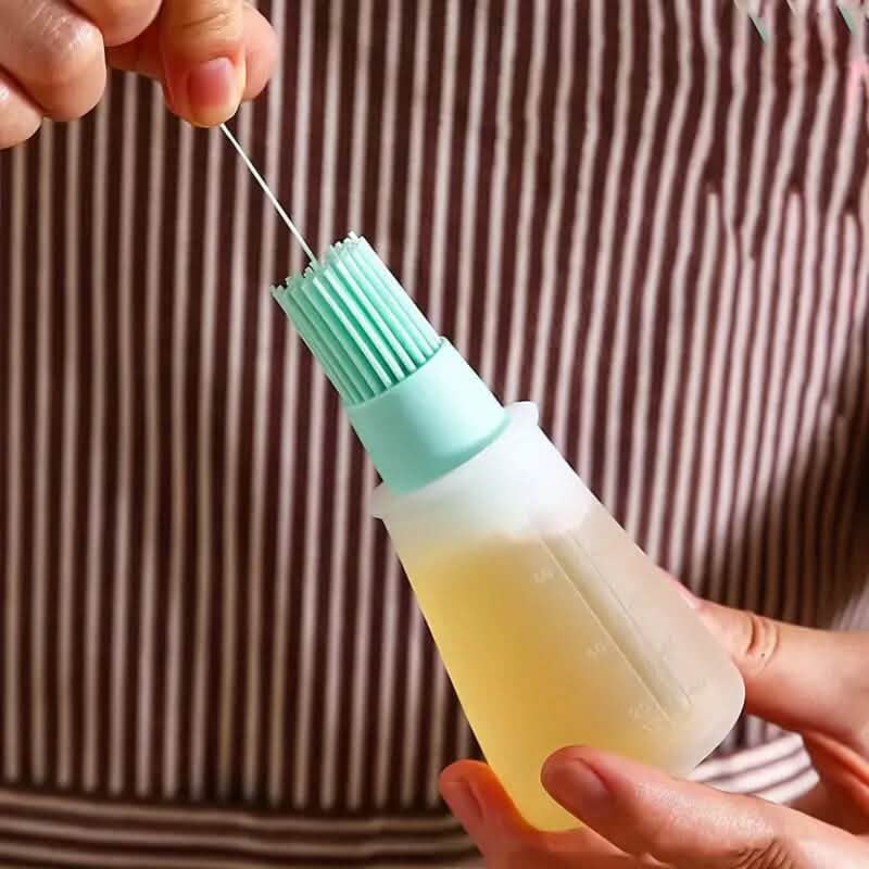 Portable Silicone Oil Bottle with Brush DailySale