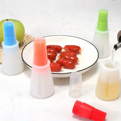Portable Silicone Oil Bottle with Brush DailySale