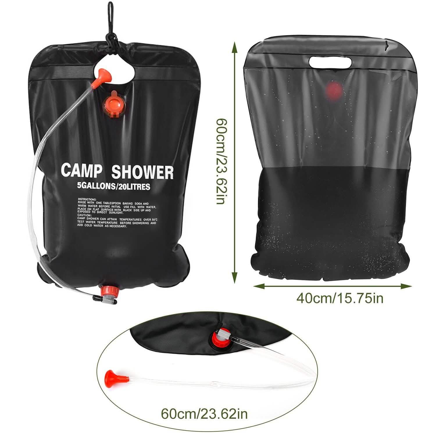 Portable Solar Heated Shower Bag DailySale