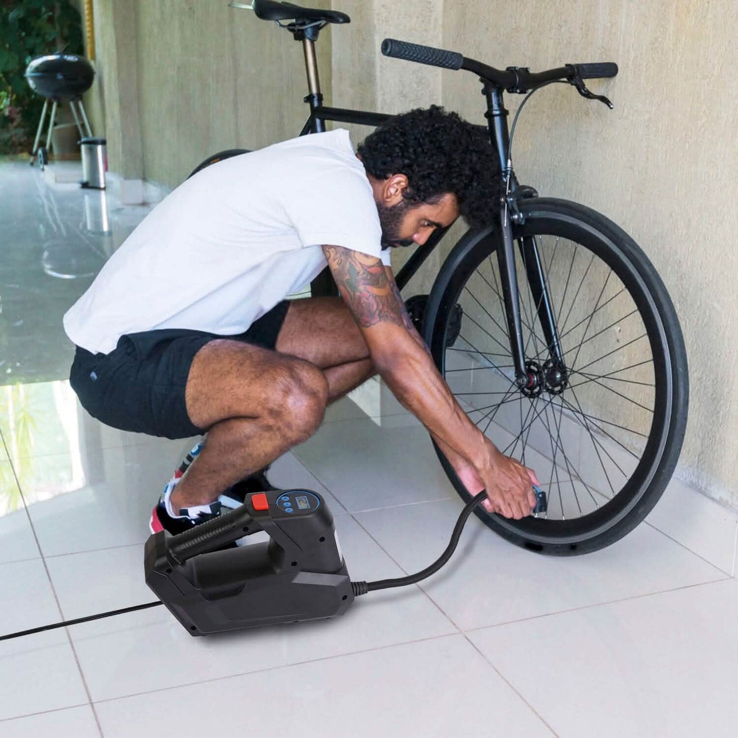 Portable Tire Inflator 120 PSI Maximum 90W Powered Tire Pump with Digital Display LED DailySale