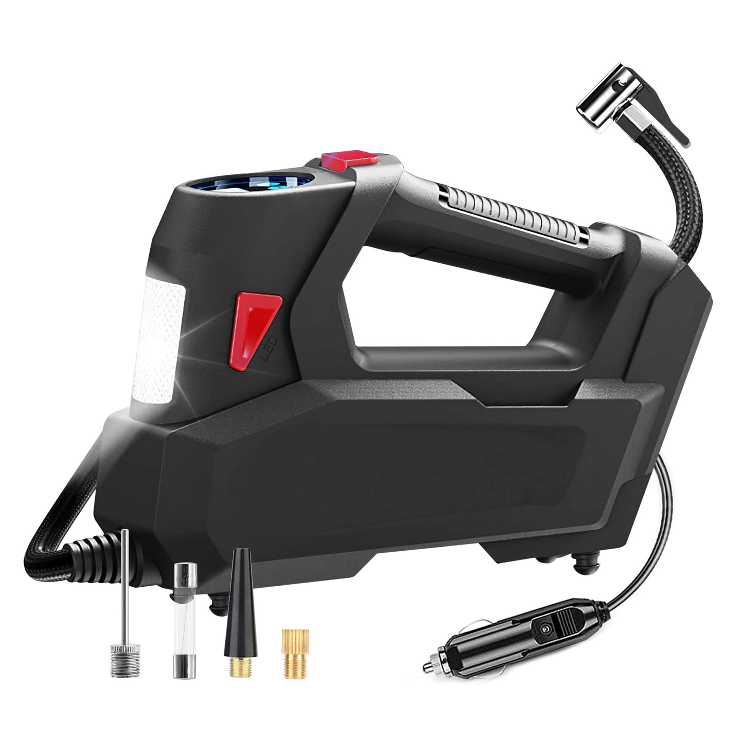 Portable Tire Inflator 120 PSI Maximum 90W Powered Tire Pump with Digital Display LED DailySale