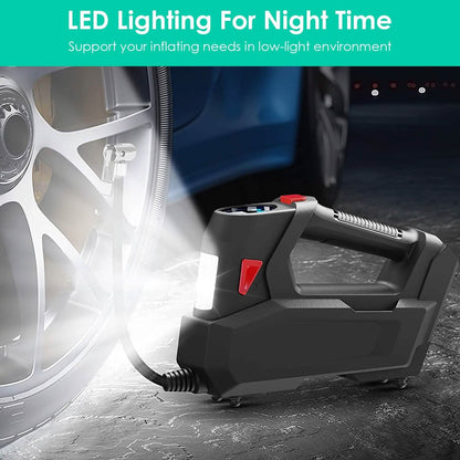 Portable Tire Inflator 120 PSI Maximum 90W Powered Tire Pump with Digital Display LED DailySale