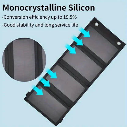 Portable USB Foldable Solar Panels DailySale