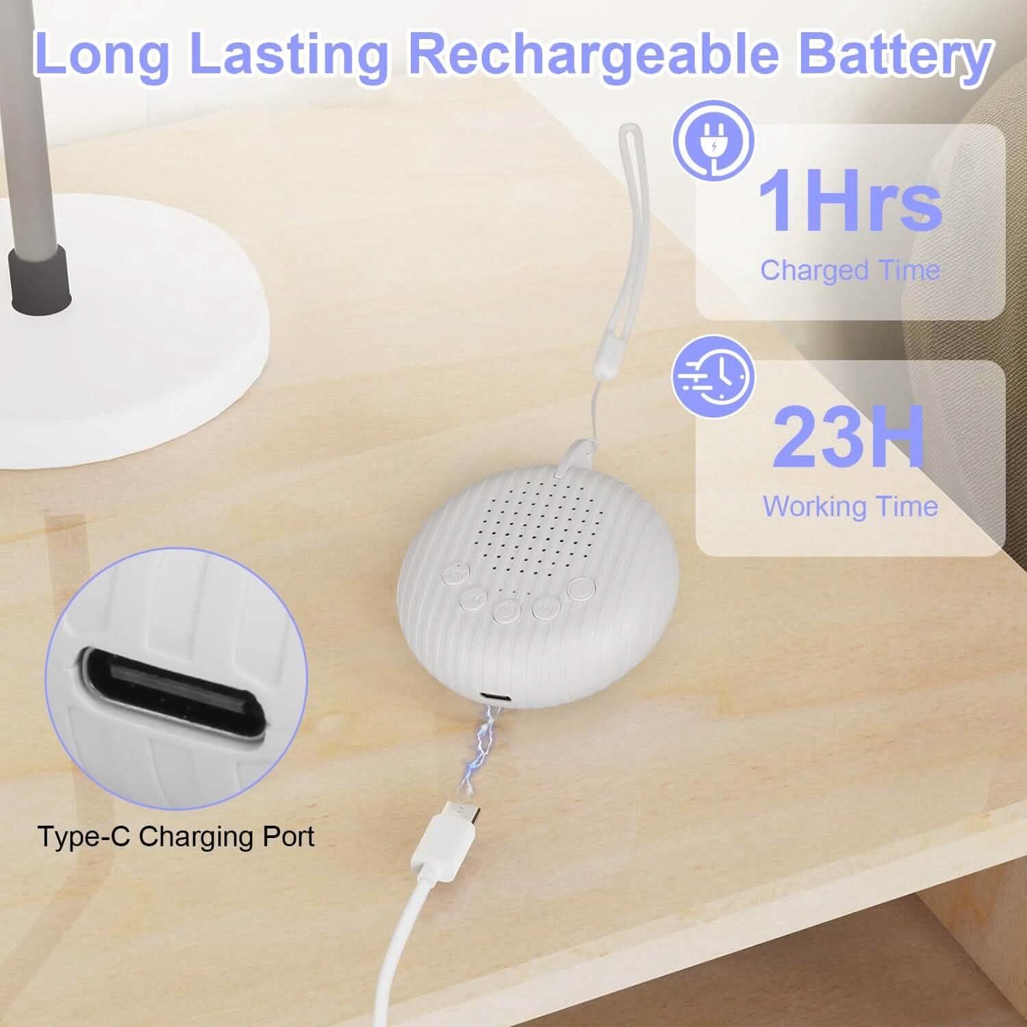 Portable White Noise Sound Machine for Sleep Aid DailySale