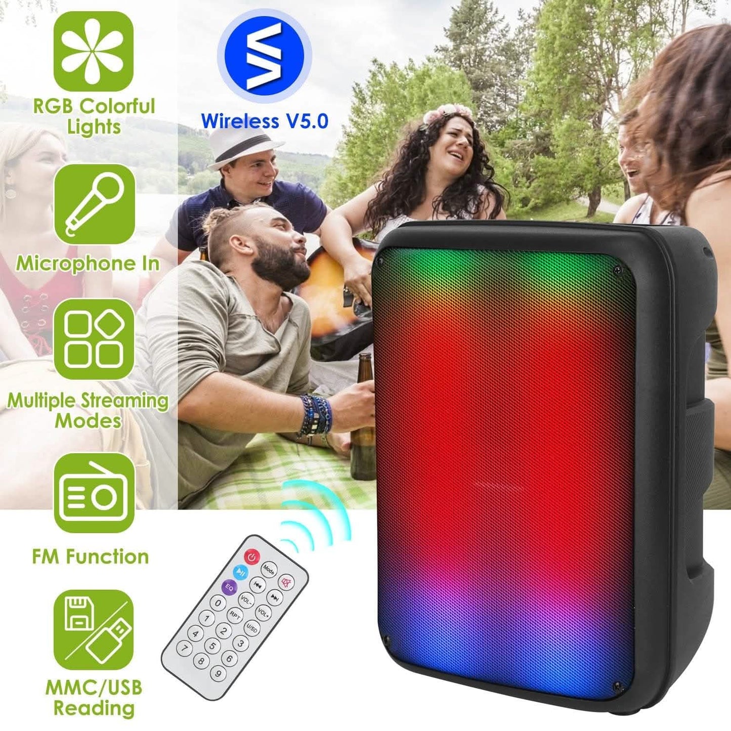 Portable Wireless Party Speaker DailySale