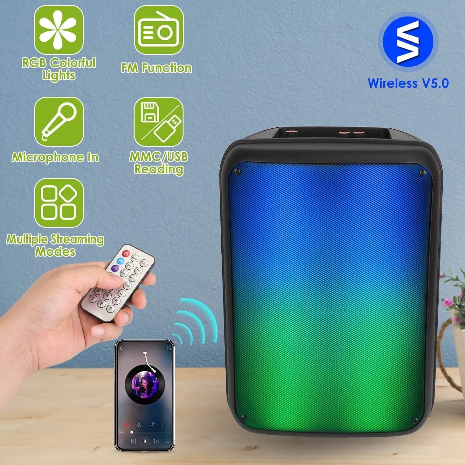 Portable Wireless Party Speaker DailySale