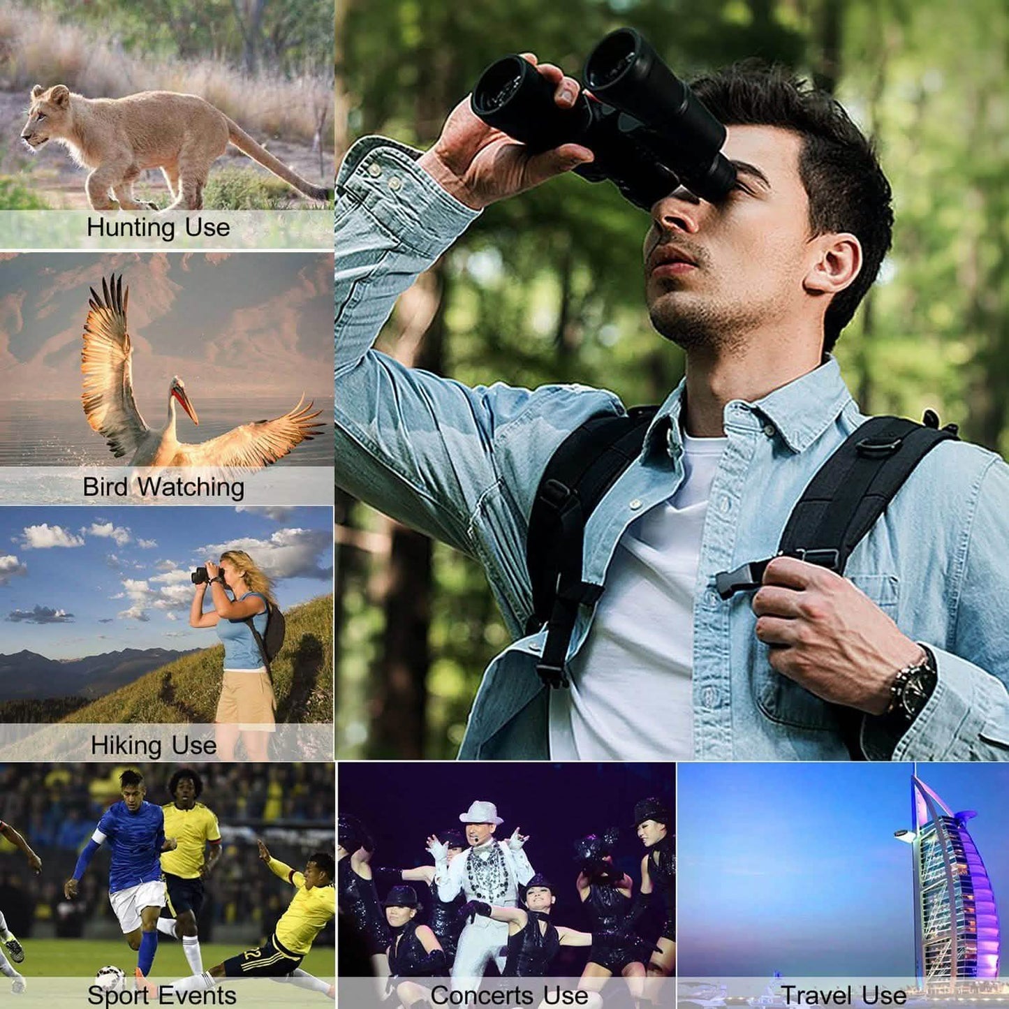 Portable Zoom Binoculars with FMC Lens DailySale