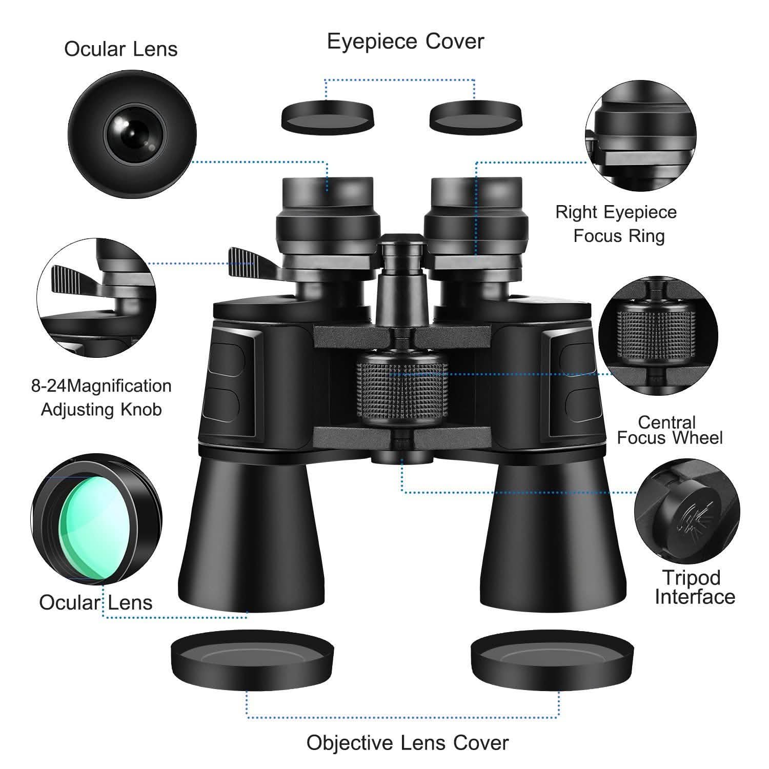 Portable Zoom Binoculars with FMC Lens DailySale