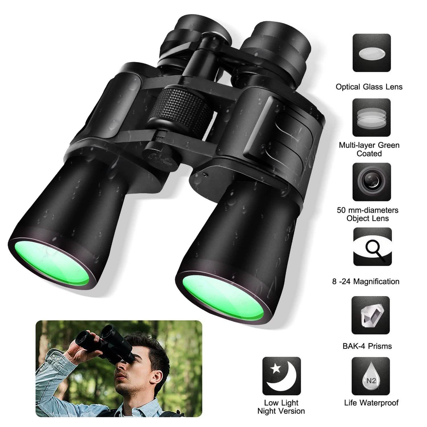 Portable Zoom Binoculars with FMC Lens DailySale