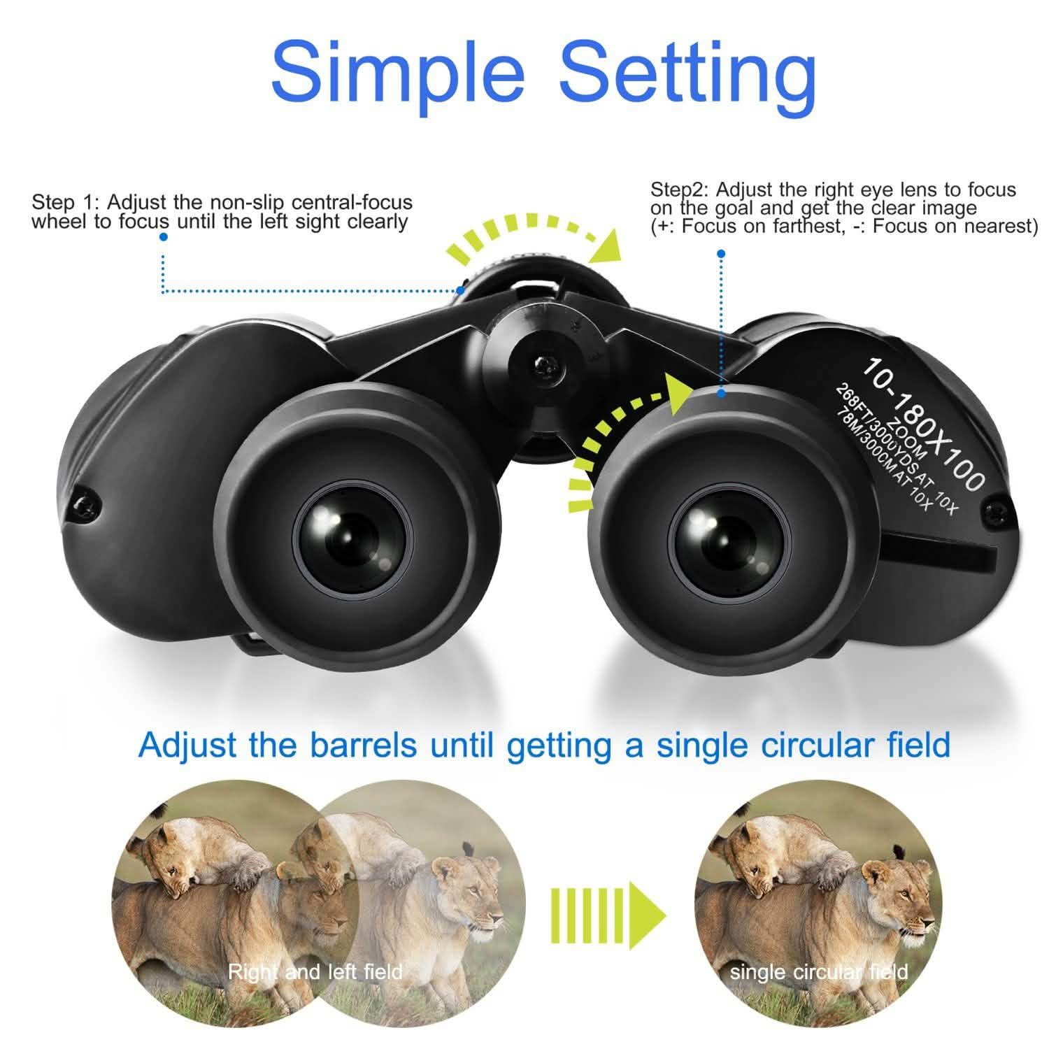 Portable Zoom Binoculars with FMC Lens DailySale