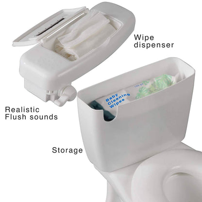 Potty Training Seat Toilet Chair for Toddler with Removable Bowl and Wipe Dispenser DailySale
