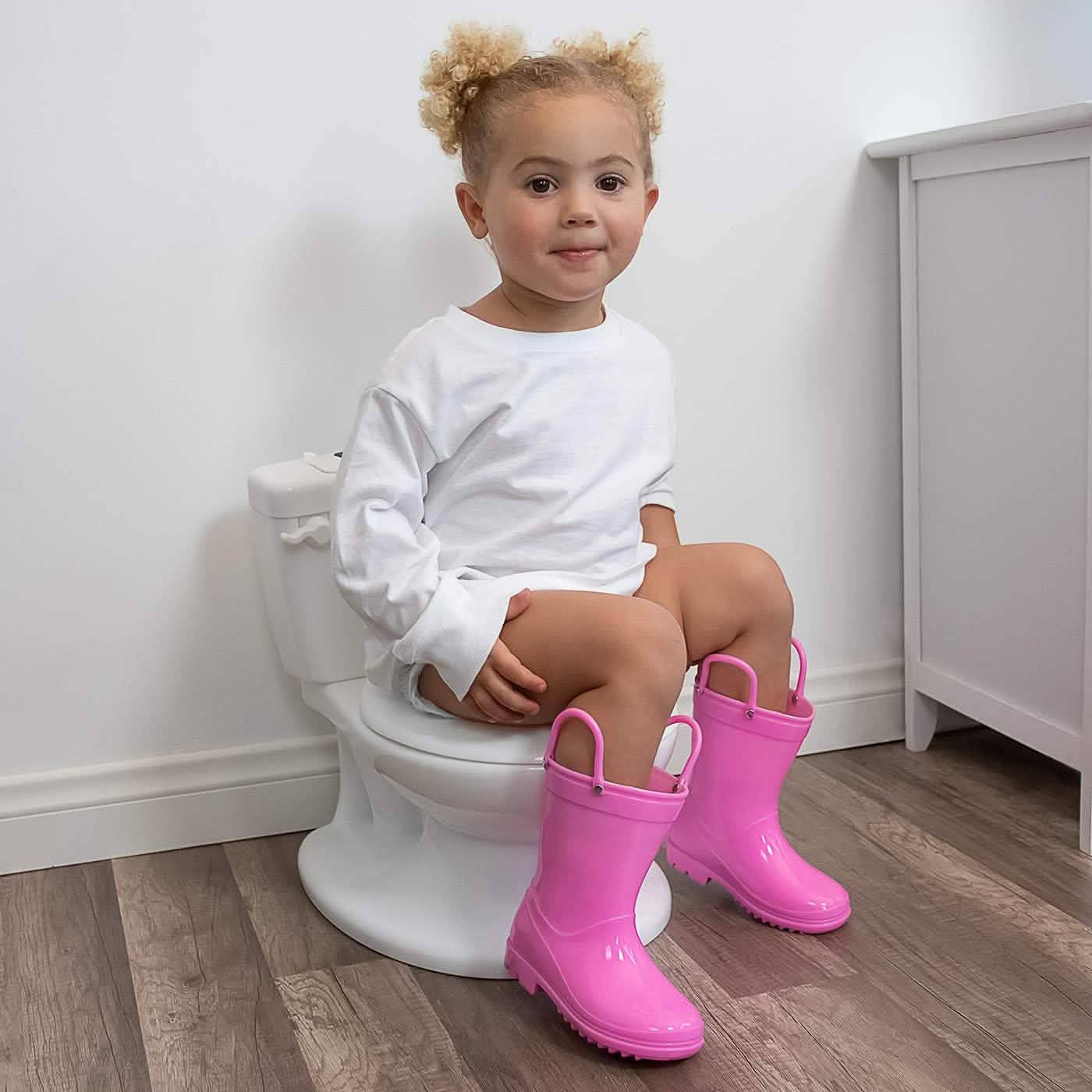 Potty Training Seat Toilet Chair for Toddler with Removable Bowl and Wipe Dispenser DailySale