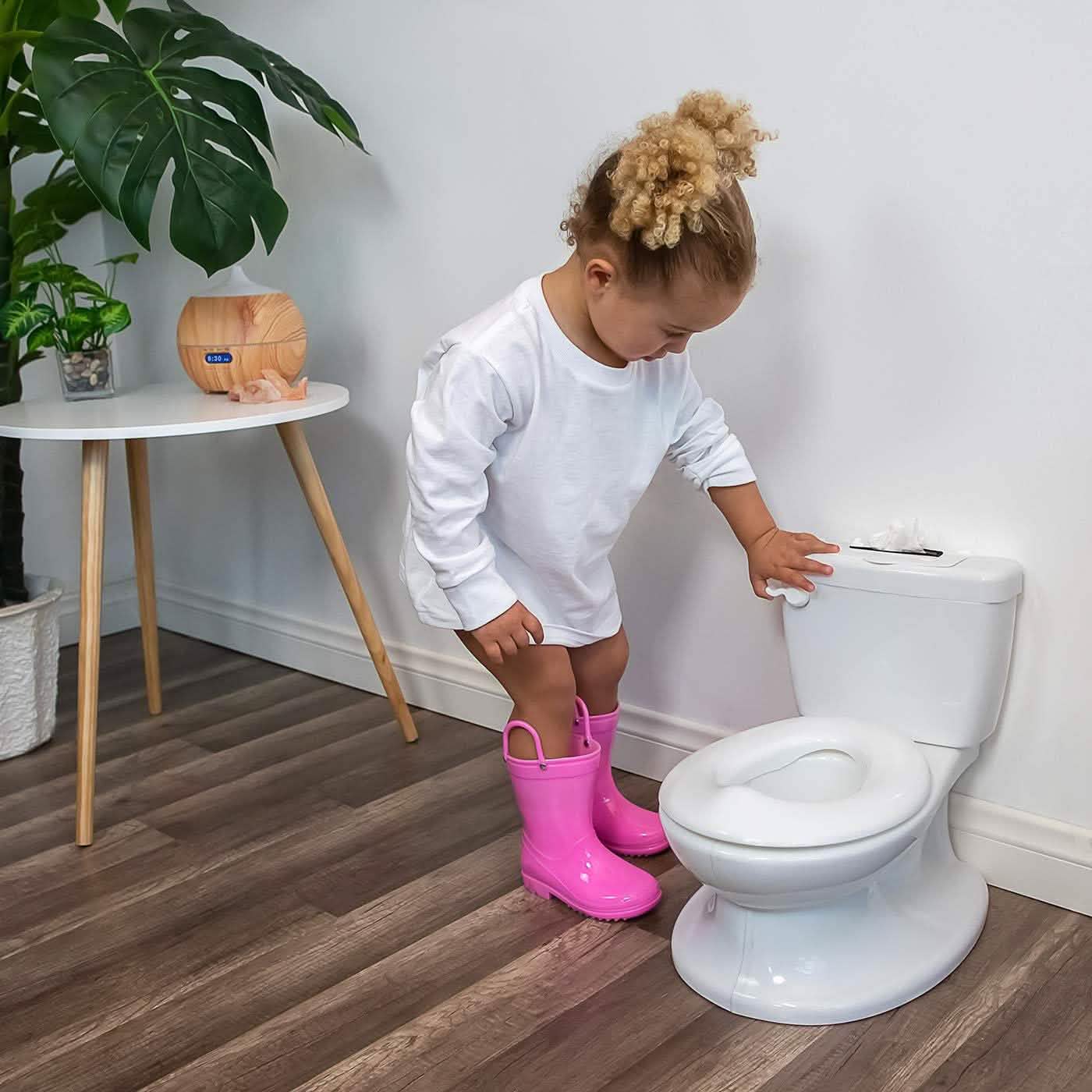 Potty Training Seat Toilet Chair for Toddler with Removable Bowl and Wipe Dispenser DailySale
