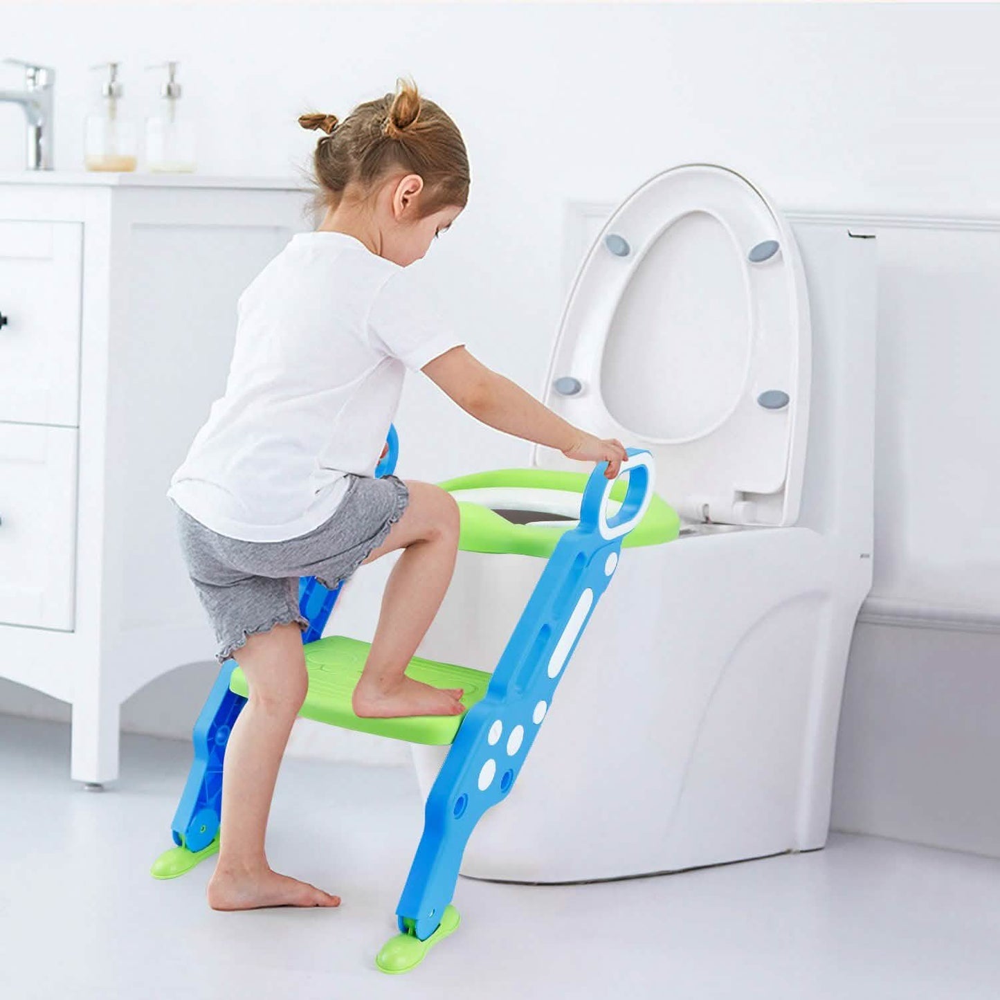 Potty Training Toilet Seat with Steps DailySale
