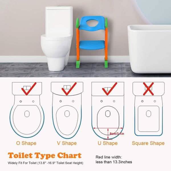 Potty Training Toilet Seat with Steps DailySale