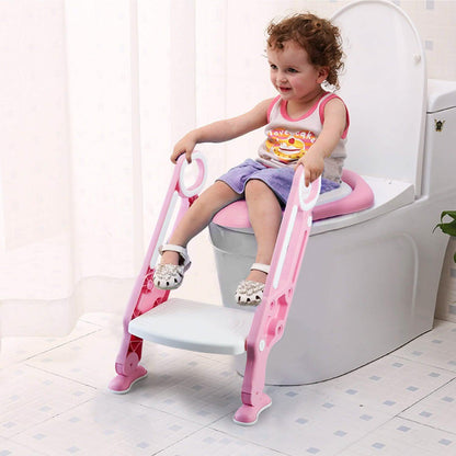 Potty Training Toilet Seat with Steps DailySale