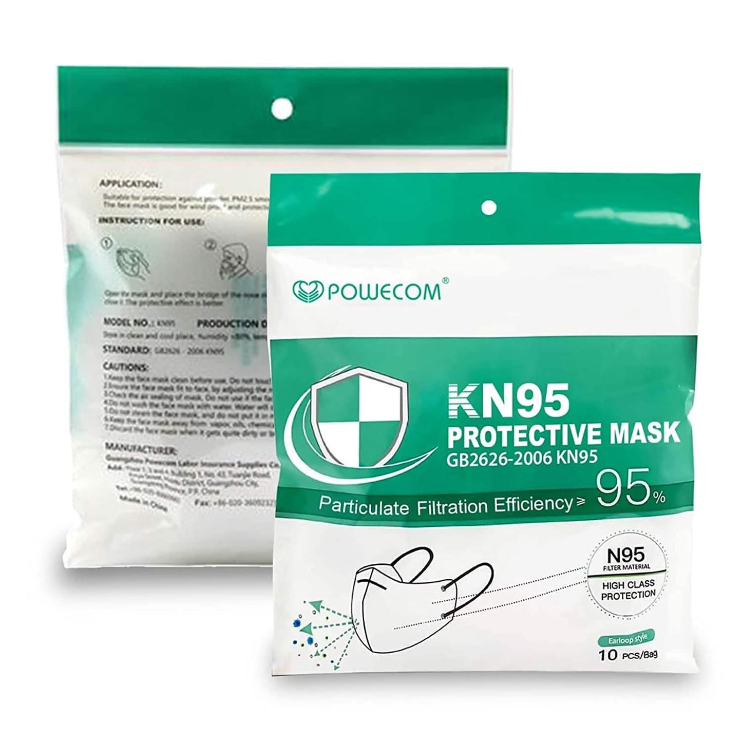 Powecom KN95 Face Mask DailySale