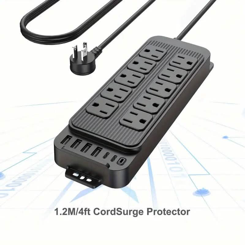 Power Strip Plug with 10-Outlets, 6 USB Ports and 2 USB-C DailySale