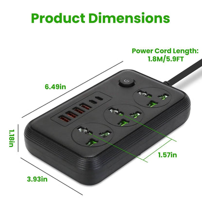 Power Strip with 5.9ft Extension DailySale