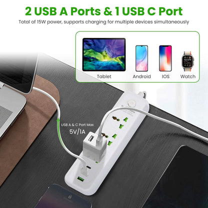Power Strip with 5.9ft Extension DailySale