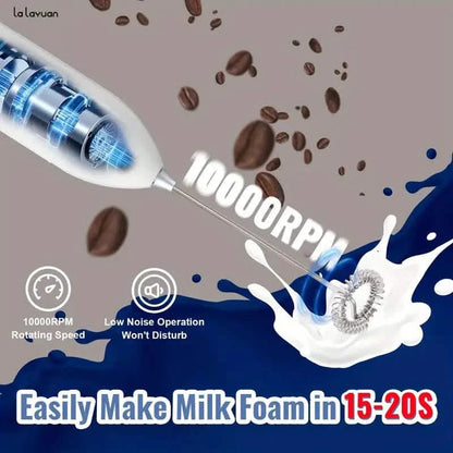 Powerful Electric Milk Frother Stainless Steel Drink Mixer DailySale