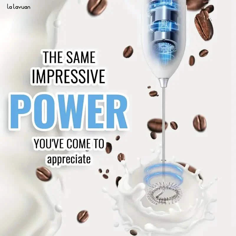 Powerful Electric Milk Frother Stainless Steel Drink Mixer DailySale