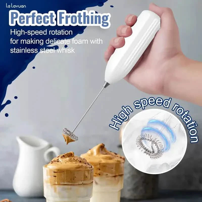 Powerful Electric Milk Frother Stainless Steel Drink Mixer DailySale