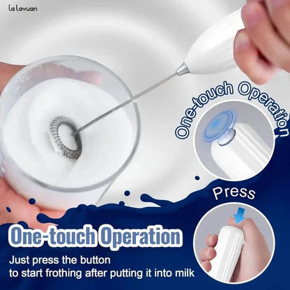 Powerful Electric Milk Frother Stainless Steel Drink Mixer DailySale