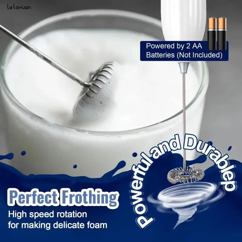 Powerful Electric Milk Frother Stainless Steel Drink Mixer DailySale