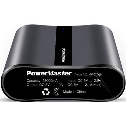 Powermaster 12000mAh Portable Charger with Dual USB Ports 3.1A Output DailySale