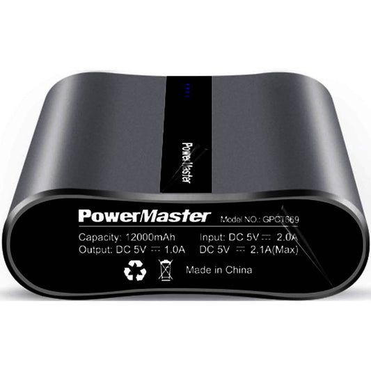 Powermaster 12000mAh Portable Charger with Dual USB Ports 3.1A Output DailySale