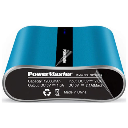 Powermaster 12000mAh Portable Charger with Dual USB Ports 3.1A Output DailySale