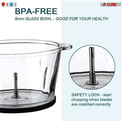 Premium Electric Meat Grinder Food Processor and 4 Titanium Blades DailySale